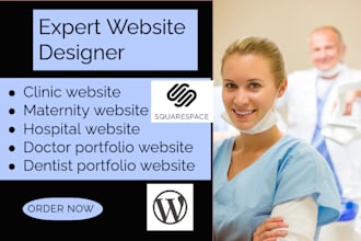 create clinic website redesign squarespace hospital wesbite maternity website