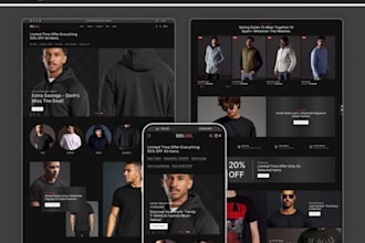 create branded shopify dropshipping store clothing ecommerce website for brand