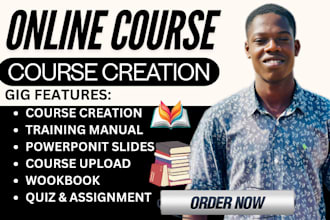 create online course creation course content course curriculum training manual