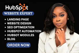 build hubspot website landing page crm automation marketing funnel expert