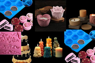 make custom silicone mold design, injection mold, and chocolate mold ,stl  file