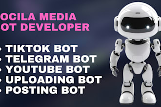 do tiktok bot, instagam bot, telegram bot, uploading bot,  posting bot