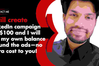 create usd100 linkedin campaign