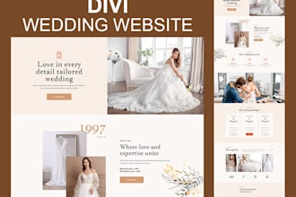 design wedding website with rsvp, gallery and event schedule, guest management