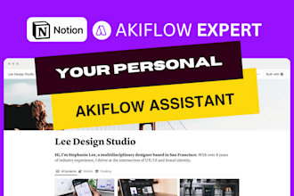 design a customized notion, akiflow, mindbody, hulyio to boost productivity