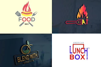 design creative for food, BBQ, drink, and coffee shop logo