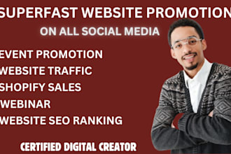 superfast event promotion ticket sales, shopify website sales on social media