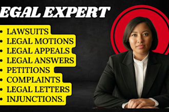 draft court documents, case briefs, lawsuits, motions, petitions, appeal, lawyer