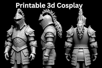 create custom cosplay models ready for 3d printing