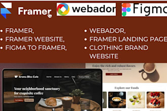 framer, framer website, figma to framer, webador, framer landing page, canva web