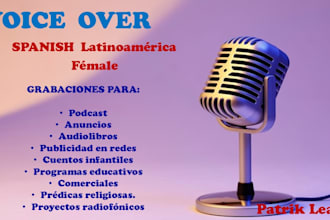 voz en off en español latinoamericano profesional
