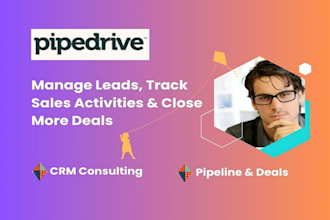 pipedrive CRM consultant, sales pipeline and workflow automation expert