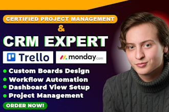 setup standard workflow automation, monday com, monday form, monday crm, trello