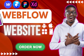 design redesign and develop webflow website figma to webflow fix issue ecommerce