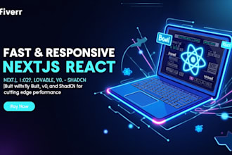 build fast, responsive nextjs react webapp using bolt, lovable,v0, shadcn