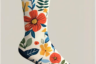 draw unique socks design for your brand