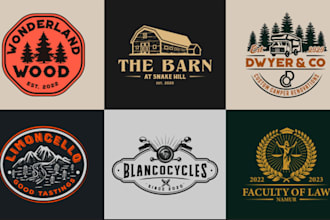 design retro vintage logo and badge