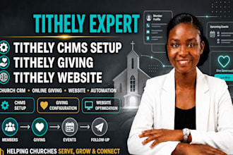 set up tithely chms, tithely giving and tithely website