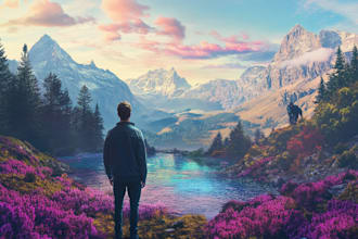 draw a environment concept art landscape design