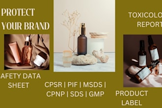 write cpsr, msds, pif, sds, product label, toxicology report to sell in eu uk