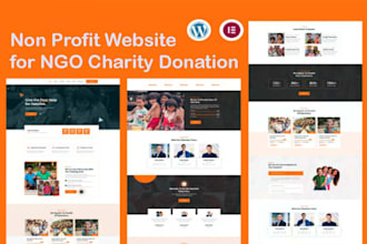 design wordpress non profit website for ngo charity donation