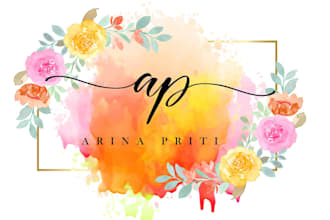 do aesthetic, creative watercolor logo
