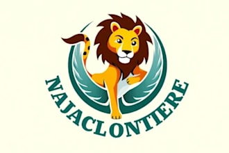 do make wild animal mascot logo design with 1 day delivery