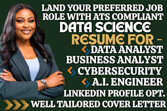 write data science resume, data analyst resume, business analyst resume