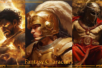 make original characters, concept arts, game covers