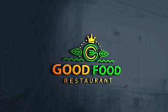 design food, bbq, cafe, coffee shop and restaurant logo