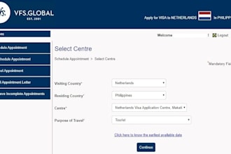 develop booking bot, vfs, appointment bot, vfs appointment bot embassy bot