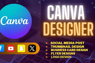 be your professional graphic designer for social media ,logo designs