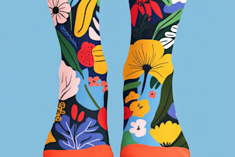 design custom sneakers socks for your brands and streetwear