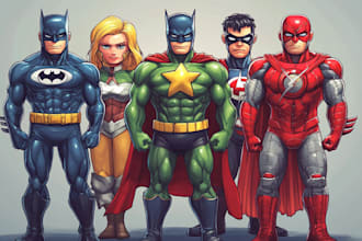 draw graphic novel illustration, comic page, comic art as