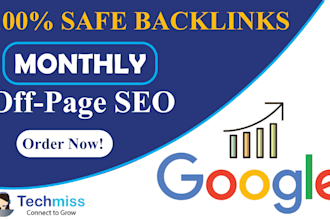 build high quality SEO backlinks monthly