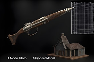 create or model 3d  game asset