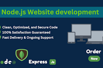 create a backend using nodejs express and mongodb