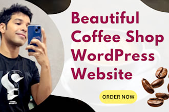 build beautiful coffee shop wordpress website