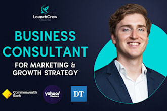 be your business consultant for business startup and marketing strategy