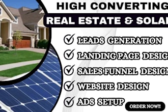 provide real estate leads solar leads in dubai, USA saudi arabia UK facebook ads