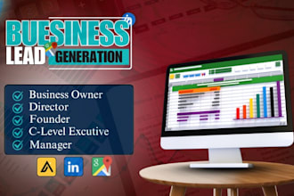 provide b2b lead generation and google map scraping