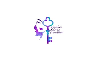 design your modern key logo within vector file