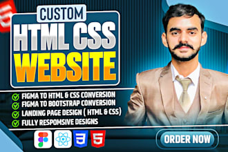 do PSD to HTML, figma to HTML, and xd to HTML responsive website bootstrap 5