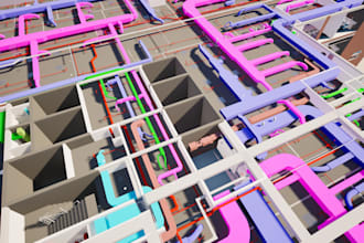 do bim mep modeling and coordination shop drawings
