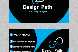 design luxury double sided business card