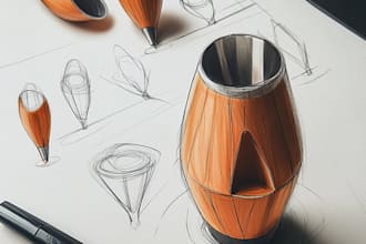 develop industrial and product design concept by sketches