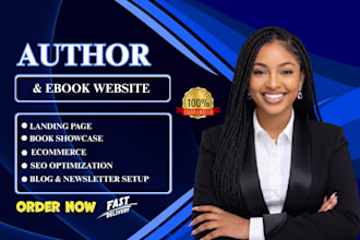 design author website, book website, book author website and book landing page