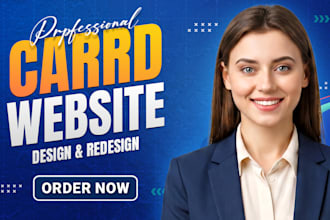 do modern carrd website design, redesign carrd website and carrd landing page