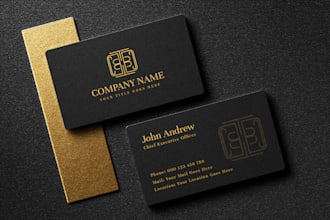 design a professional, modern, and unique business card