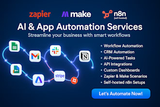 automate your business tasks using zapier, make, and CRM tools